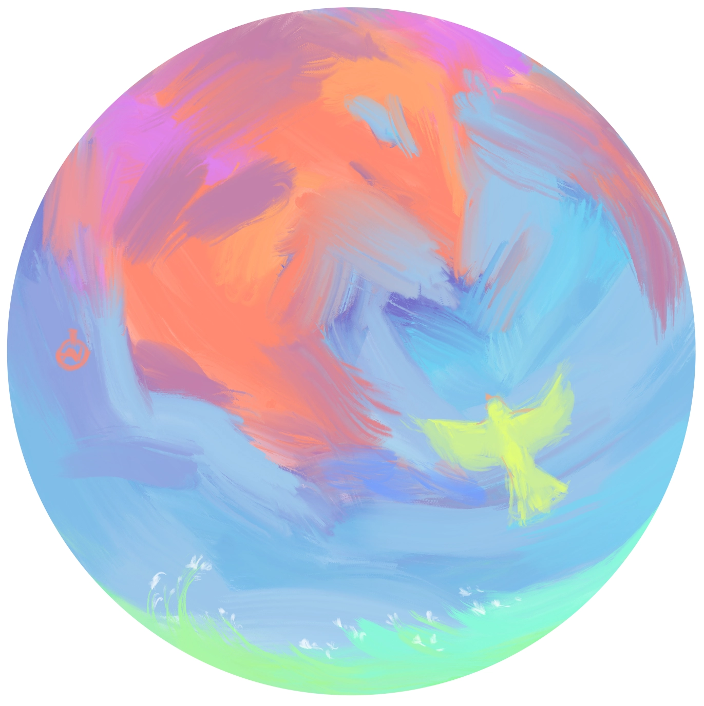 Ілюстрація до Пісні Григорія Сковороди "Ой ти, птичко жовтобока" від Олени Горецької